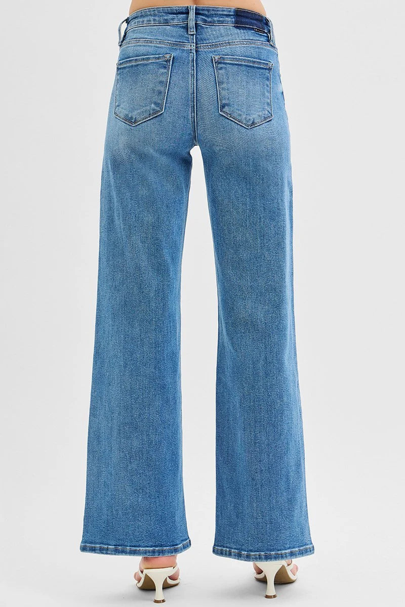 Lila Low Rise Wide Leg Jeans