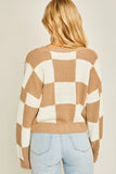 Bodi Checkered Button Sweater