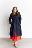 Catherine Denim Trench Coat