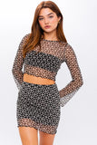 Flowerbomb Mesh L S Top