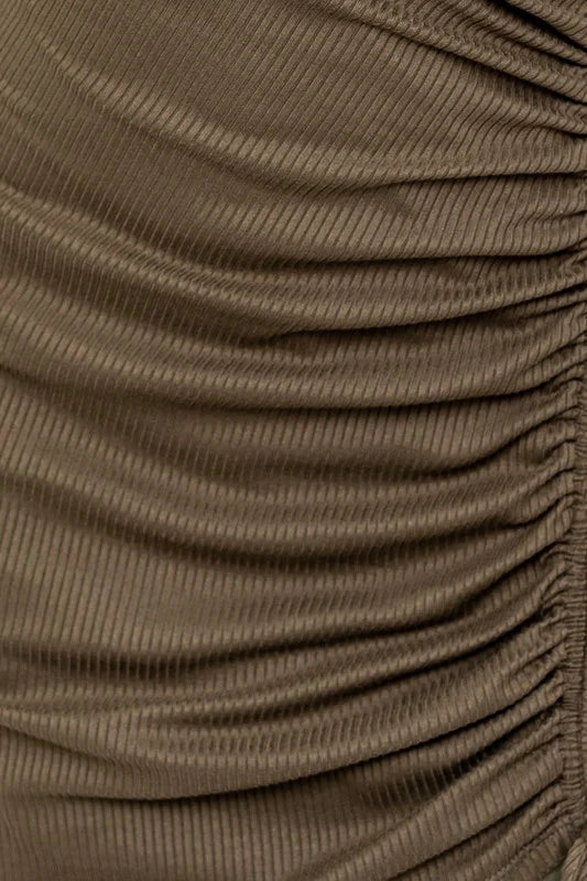 Melissa Cutout Dress in Olive