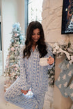 Blue Christmas Pajama Set