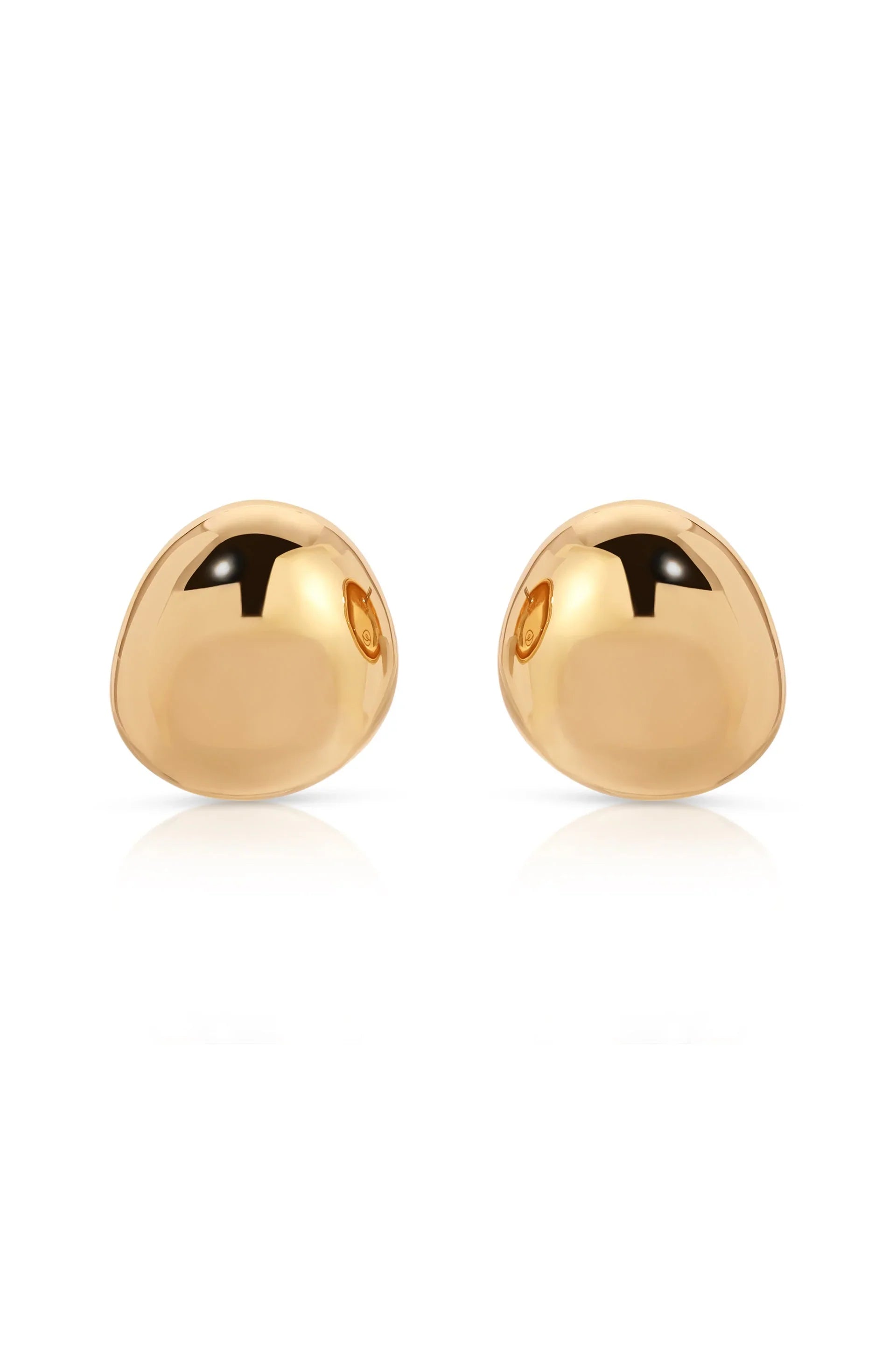 Polished Pebble Stud Earrings