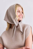 Merino Wool Triangle Scarf Soft Taupe