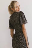 Sofia Midi Dress in Purple FINAL SALE