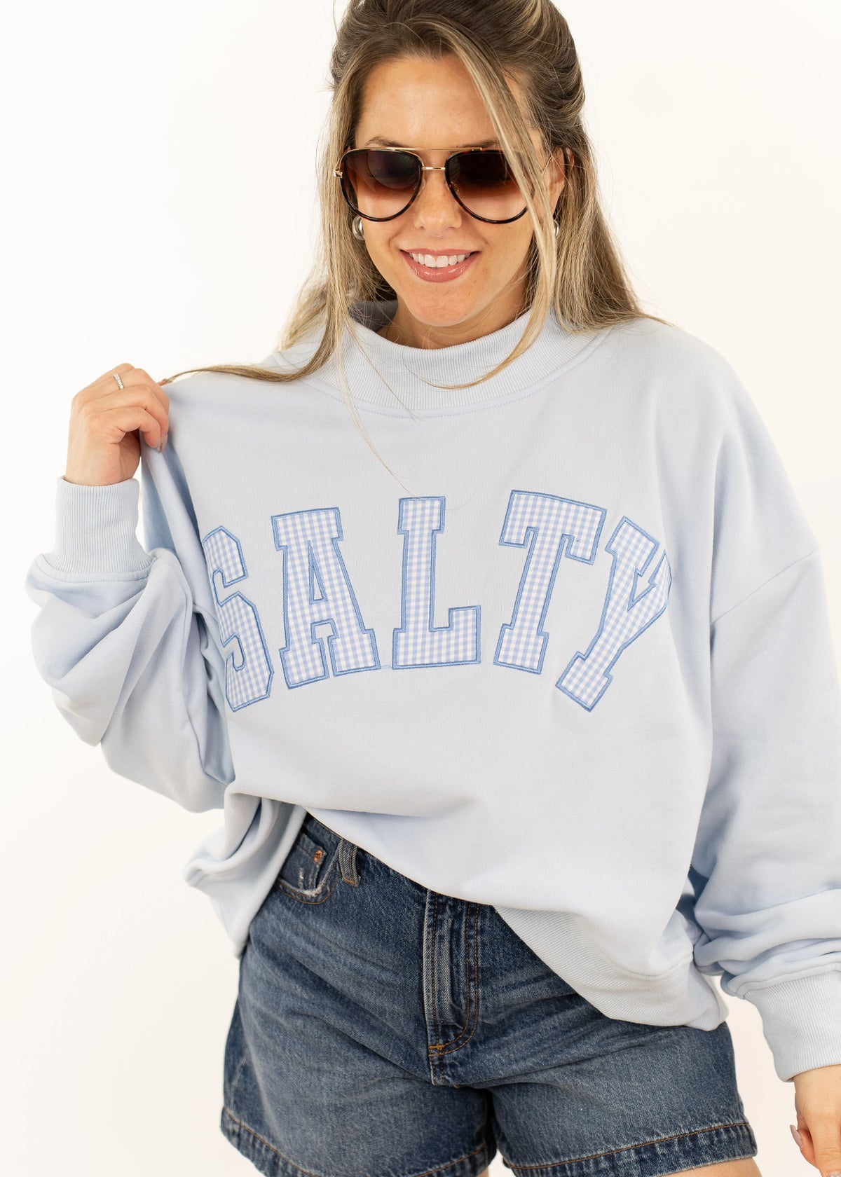 Salty Mock Neck Sweatshirt