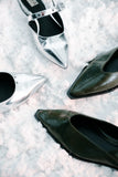 Steve Madden Shay Slingback Flats in Olive FINAL SALE