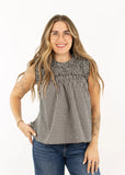Maren Gingham Ruffle Top