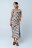 Renae Plaid Maxi Dress