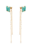 Turquoise Butterfly Dangle Earrings