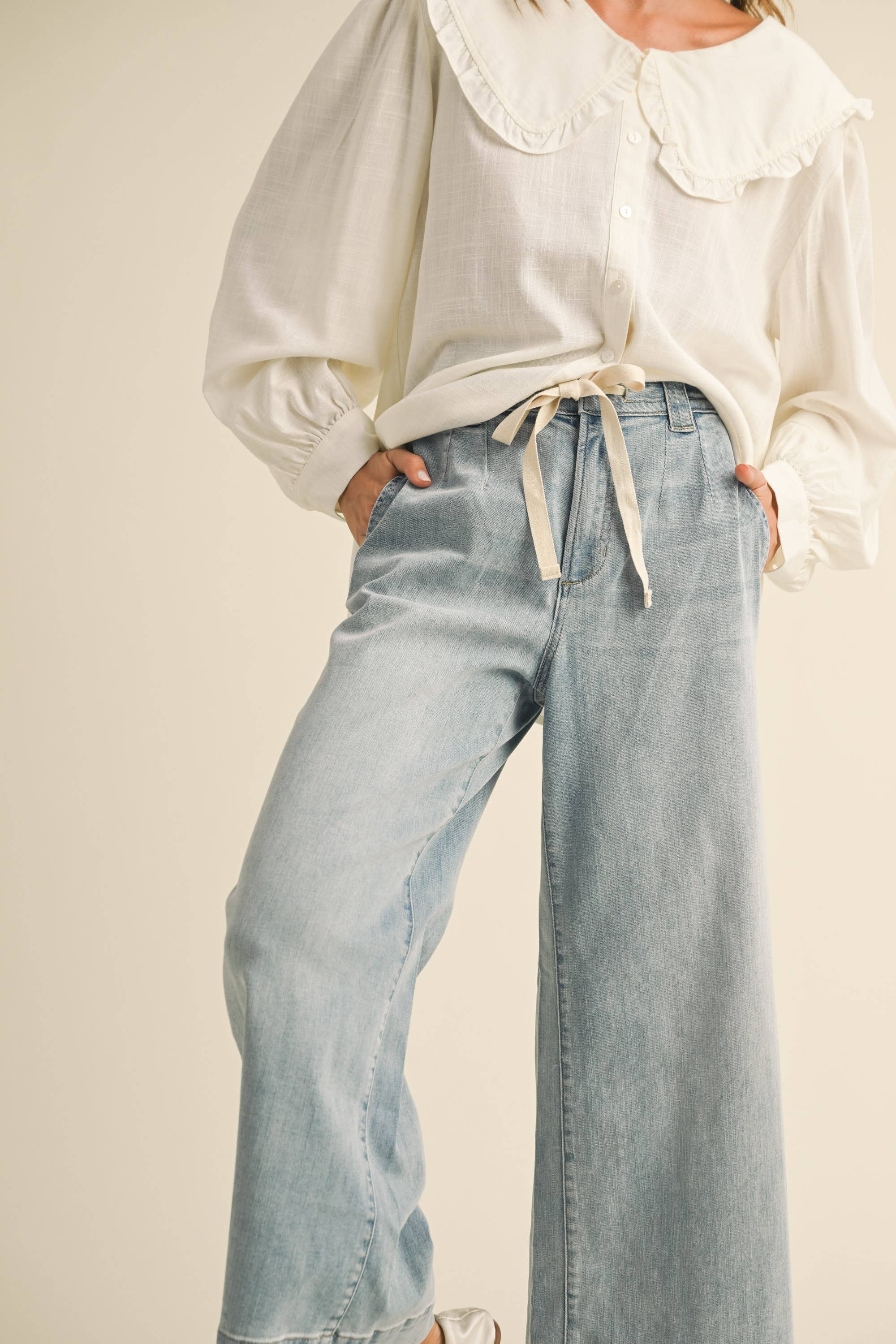 Playa Tie Front Jean