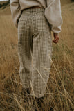 Nala Plaid Barrel Jeans FINAL SALE