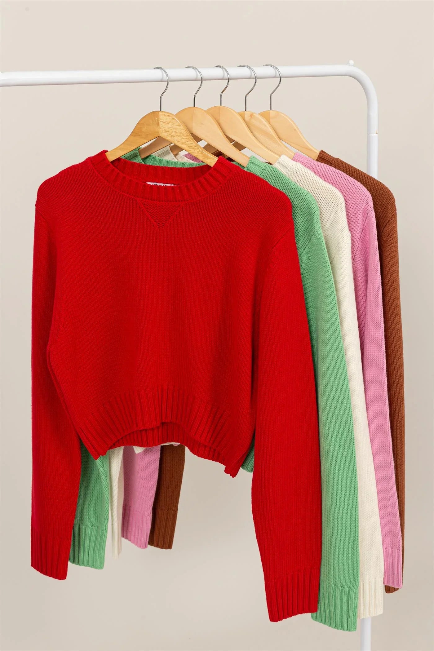 Calli Cropped Knit Sweater