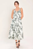 FOREVER YOUNG BLACK FLORAL MIDI DRESS