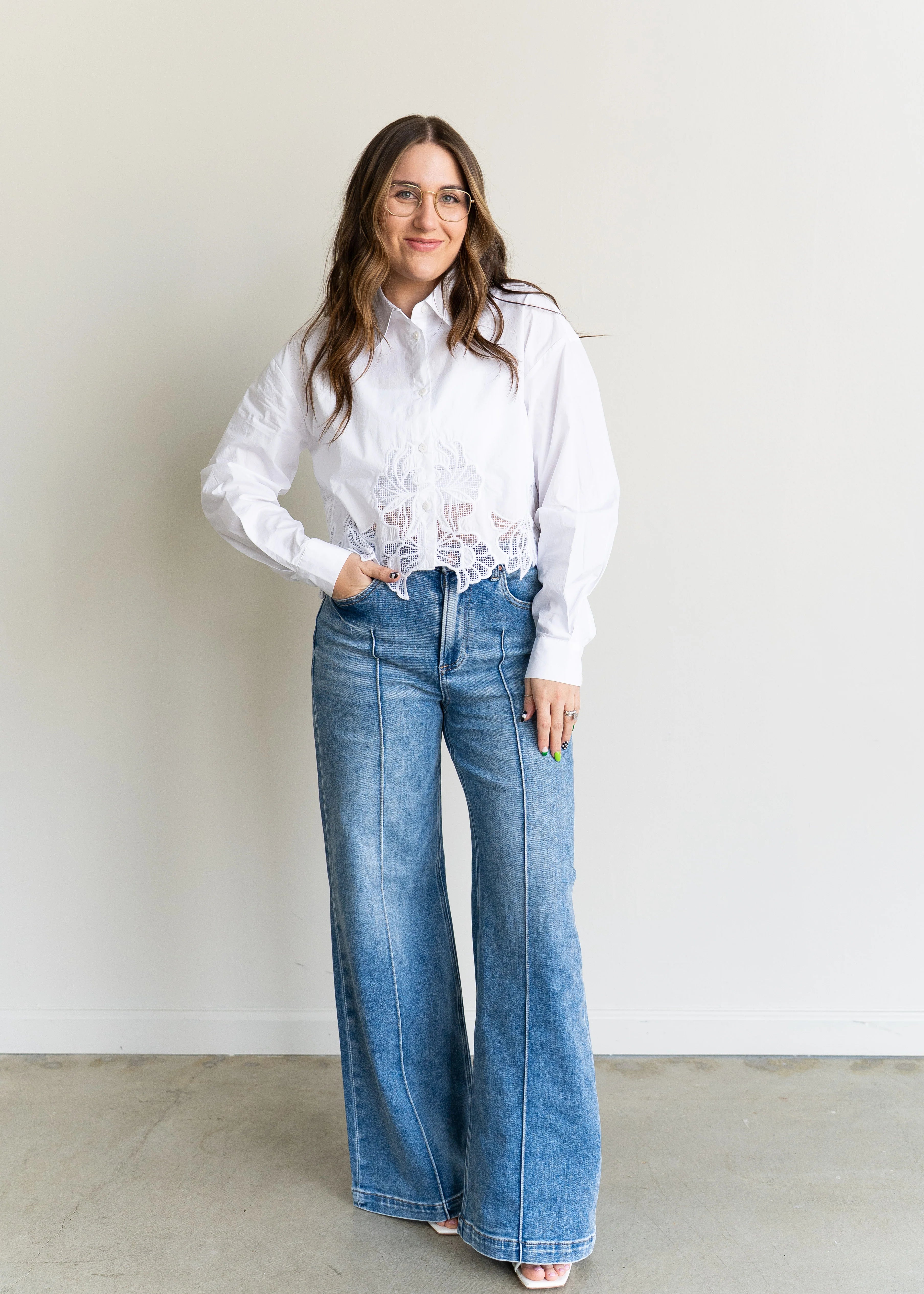 Chloe Pintuck Detail Jean