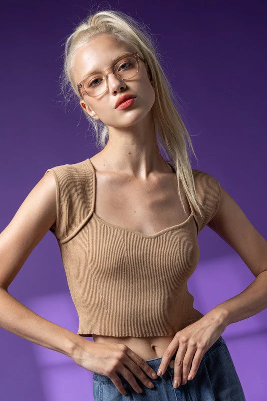 Avery Sweetheart Crop Top
