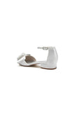 Satin Beaded Pointed Toe Ankle Strap Buckle Kitten Heels
