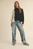 Cal color block sweater