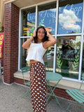 Carina Polka Dot Straight Leg Pants