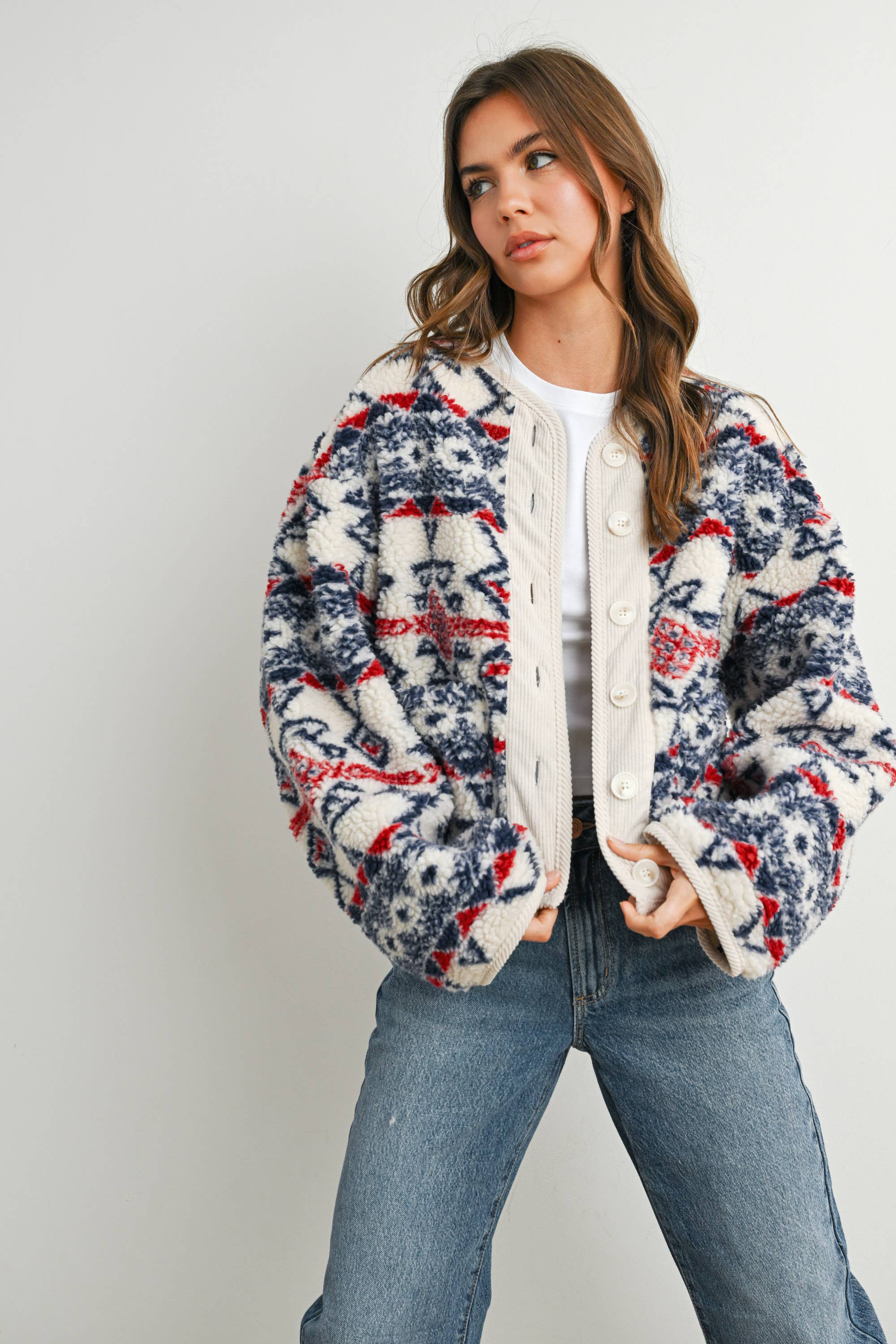 Cora Fleece Long Sleeve Jacket