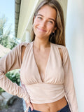 Evette Cutout Long Sleeve Top