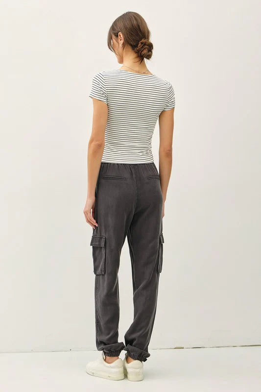 Ginny Double Lined Striped Top