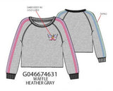 Butterfly embroidery sweatshirt