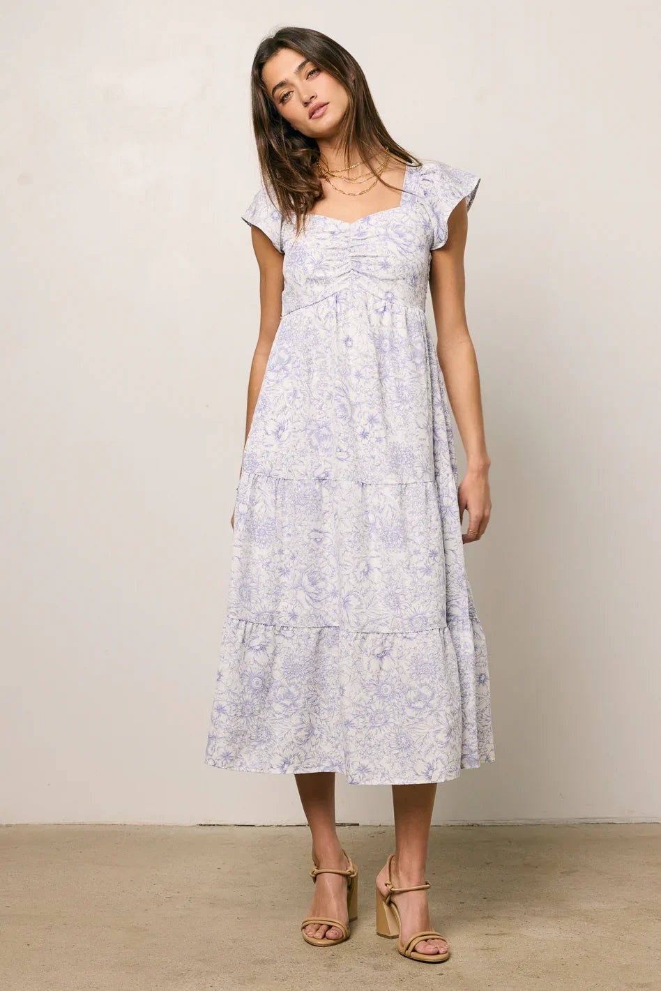 Jenny Floral Midi Dress FINAL SALE