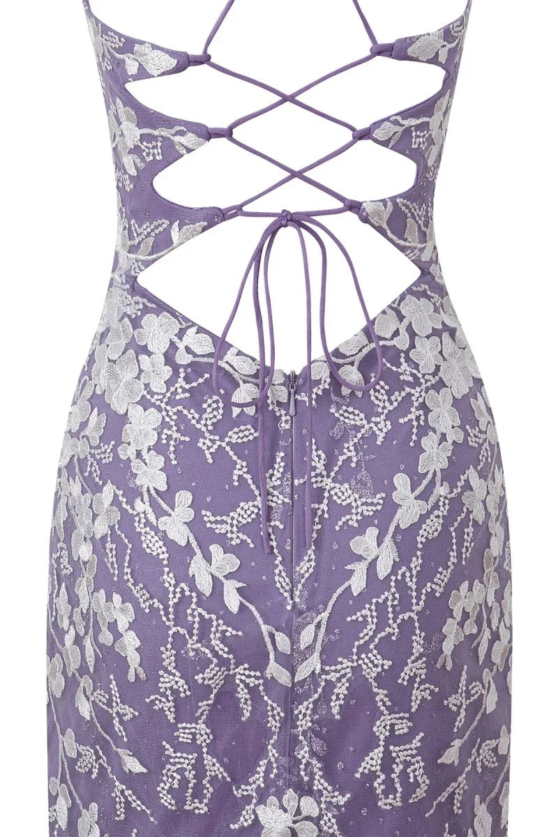 Sheath Short Spaghetti Straps Lace Homecoming Dress