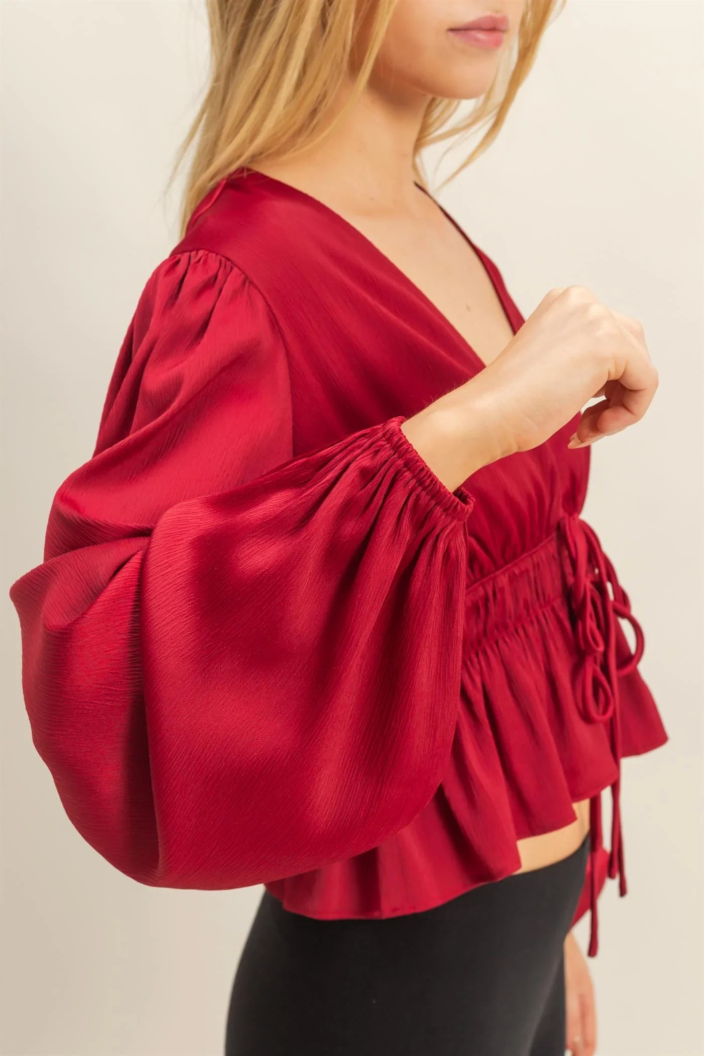 Olivia Deep V Neck Blouse