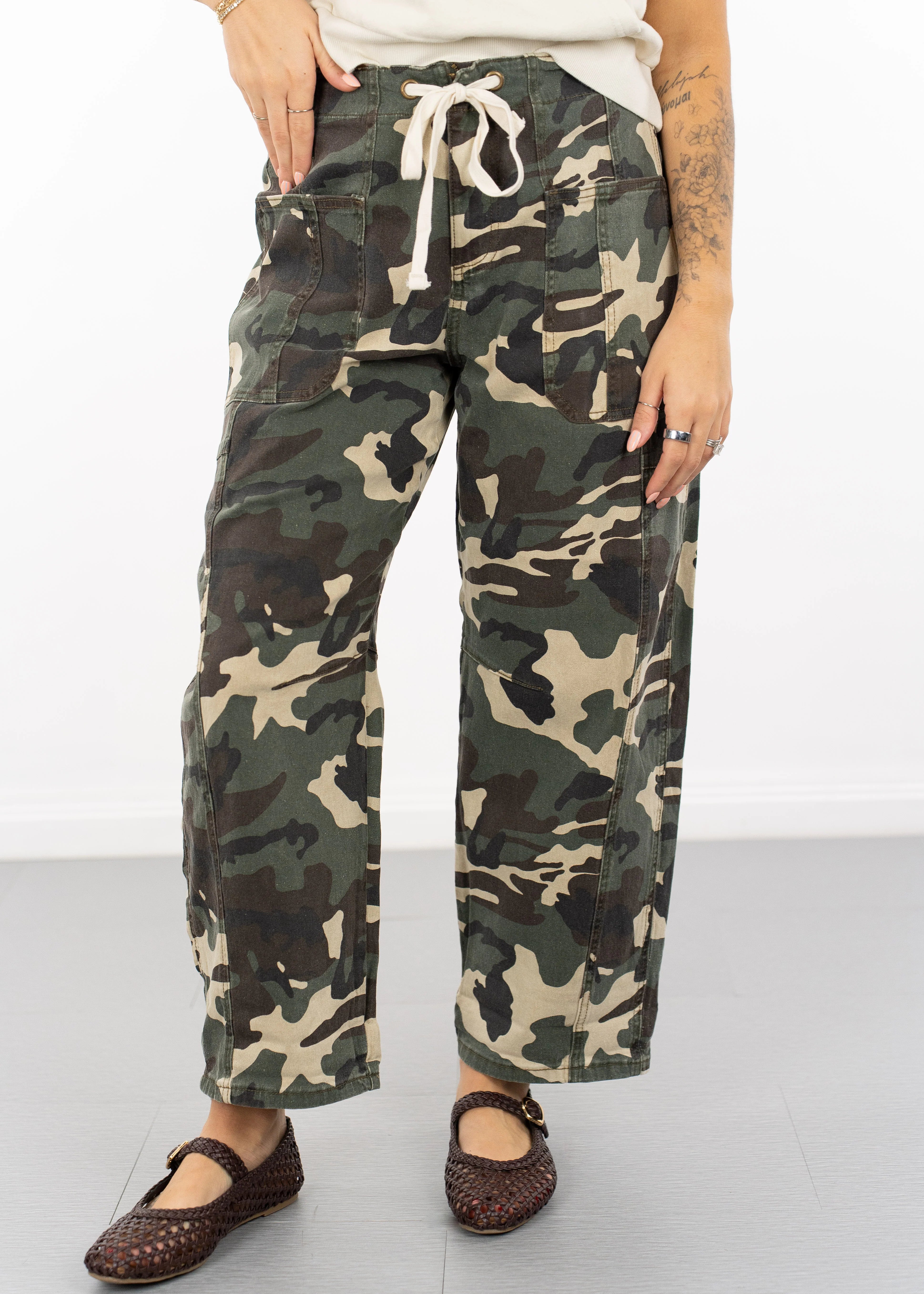 Sloane Barrel Camo Pants