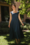 Colin Midi Dress in Navy FINAL SALE