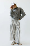 Quinn Quilted Jacket in Charcoal FINAL SALE