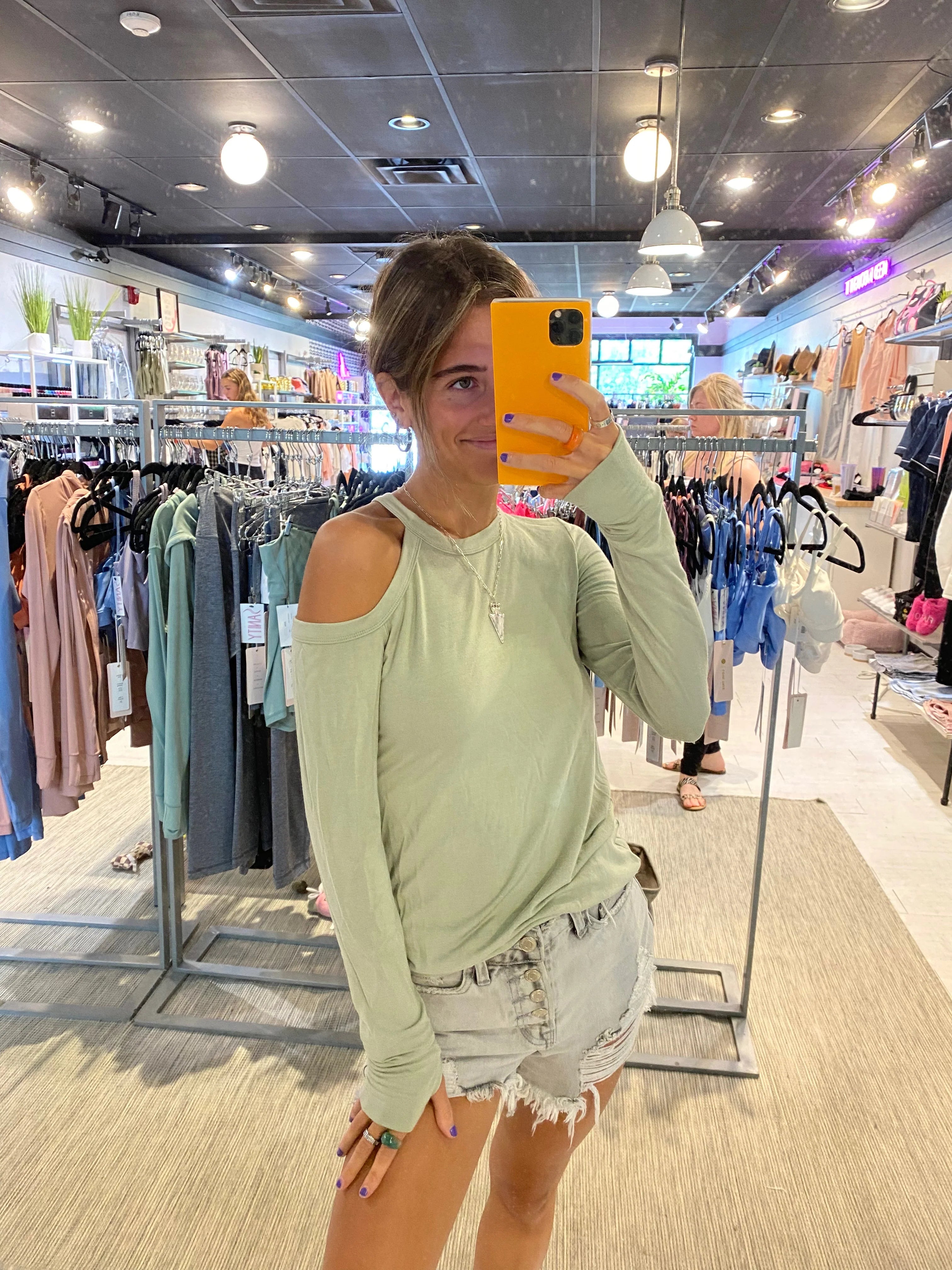 Jonnie Cutout Top Multiple Colors