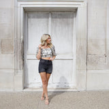 Sara Printed Tie Top