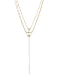 Layered Opal Lariat Necklace Set of 3