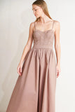 UNDERSTATED GLAM BUSTIER MIDI DRESS