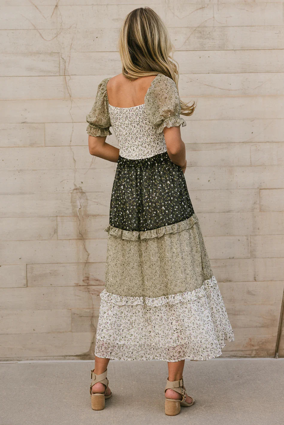 Riann Tiered Midi Dress