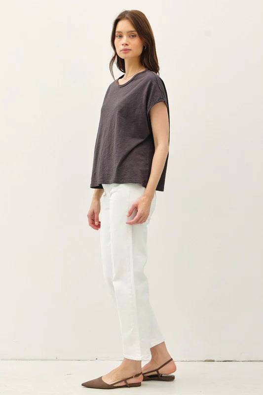 Zia Exposed Seam Top