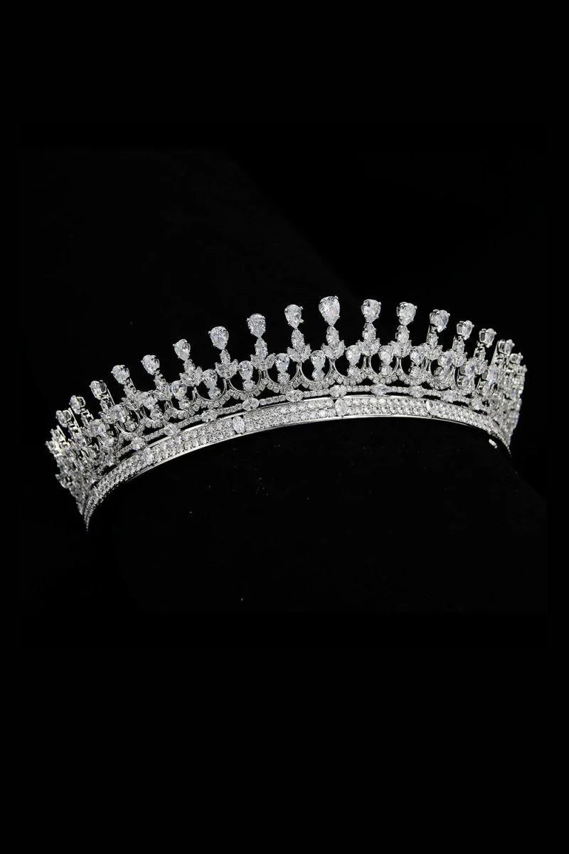 Silver Zirconia Wedding Tiara
