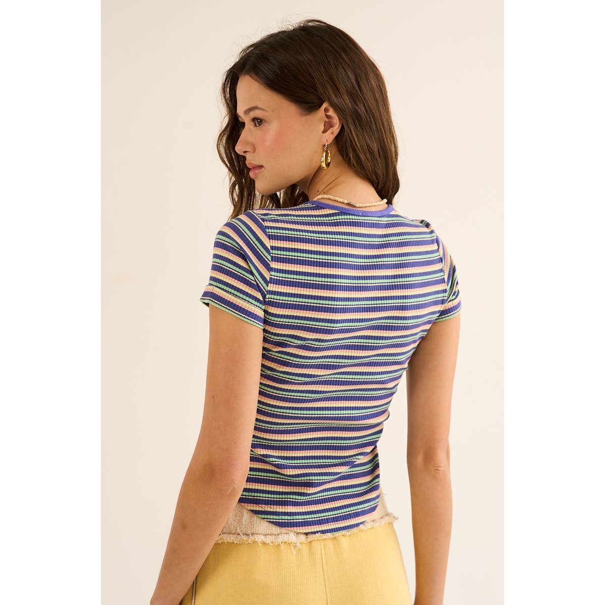 Vivi Striped Knit Top