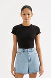 Organic Ribbed SS Tee