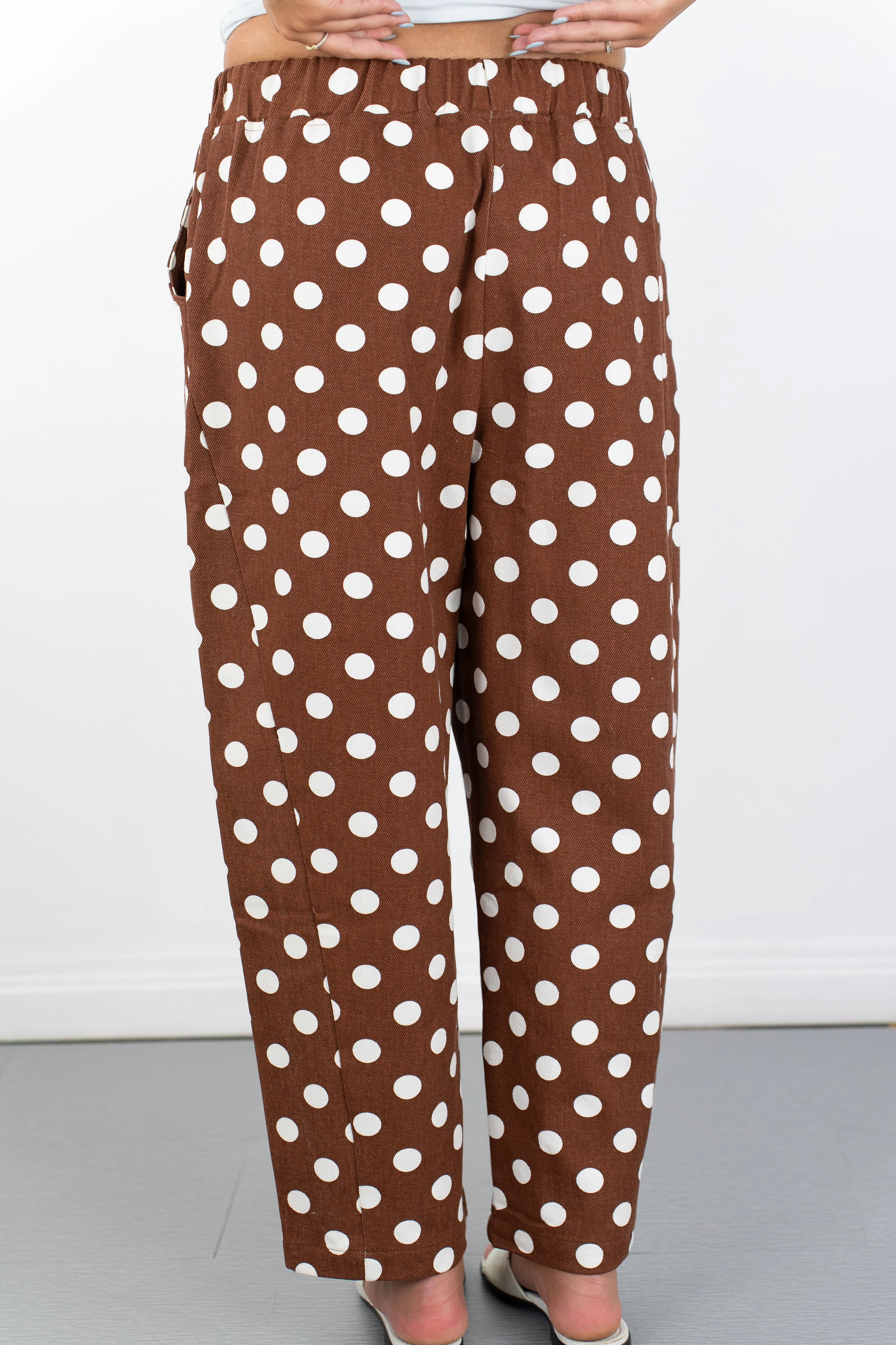 Carina Polka Dot Straight Leg Pants
