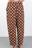 Carina Polka Dot Straight Leg Pants