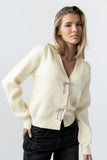 Tonya Bow Sweater in Cream