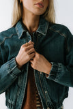 Rosette Denim Jacket
