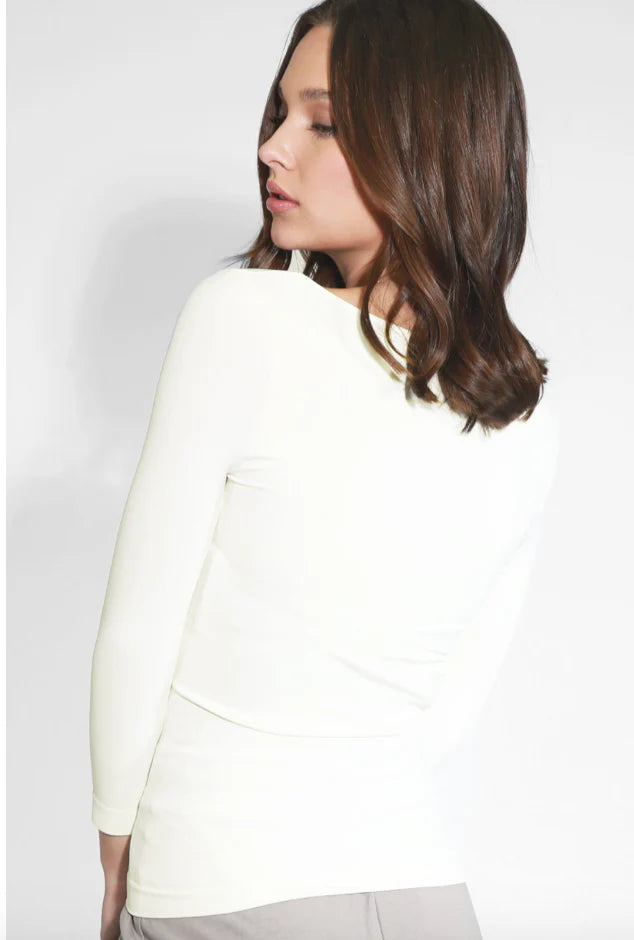 Miranda 3 4 Sleeve Scoop Neck Top
