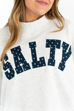 Salty Stars Mock Neck Sweatshirt