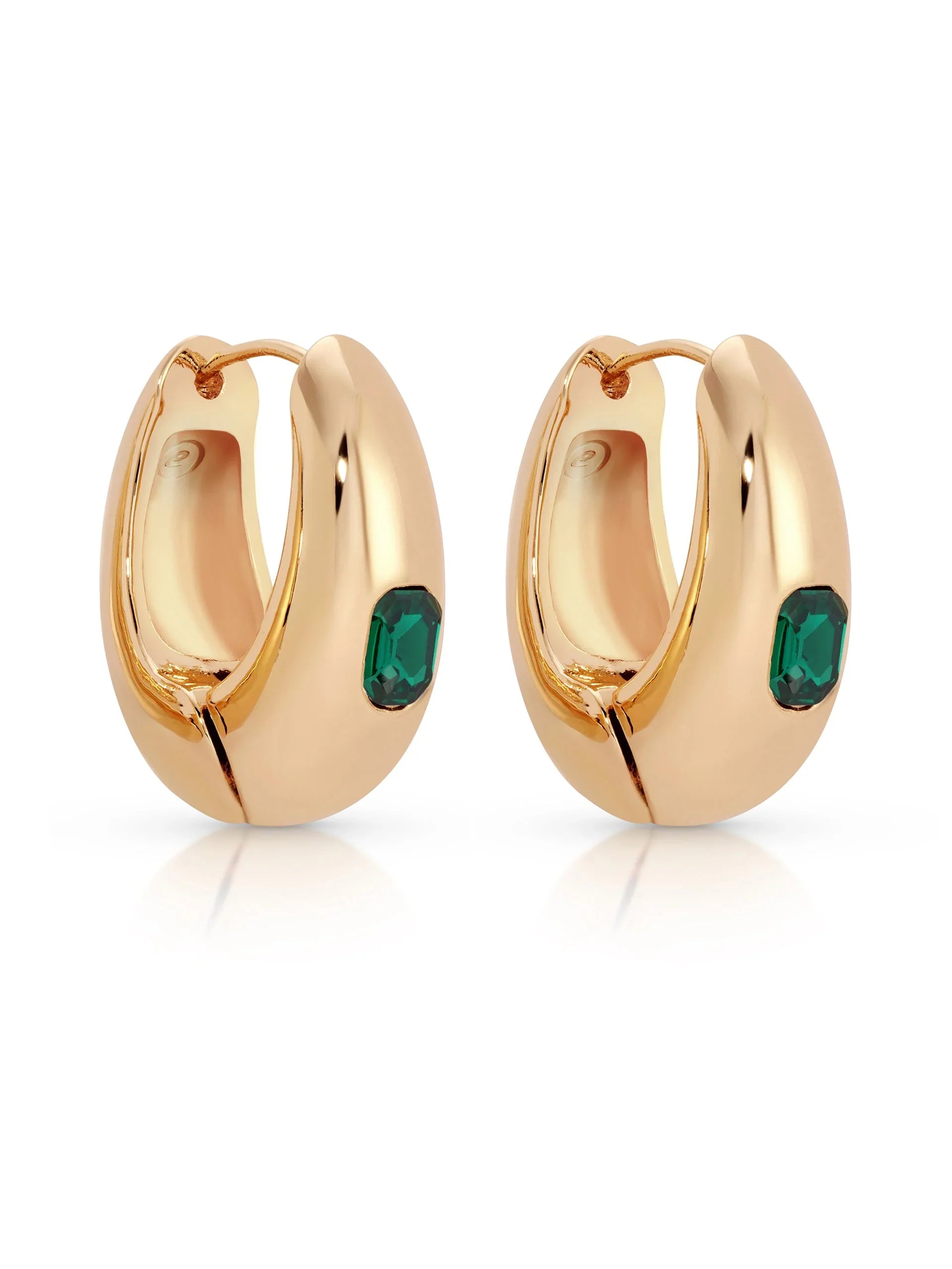 Deco Crystal Hoops
