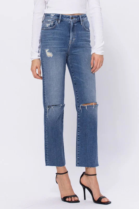 Blanche Wide Leg Cropped Jean